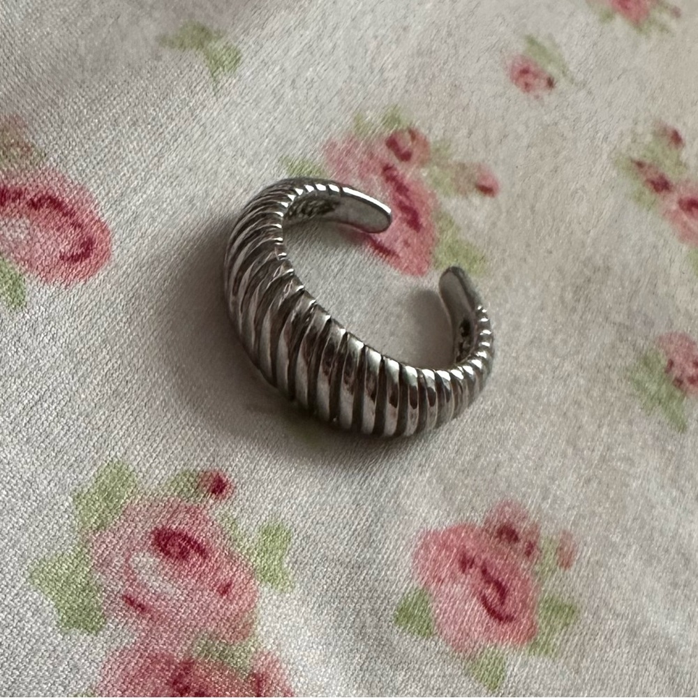 Sterling Silver Crescent Ring